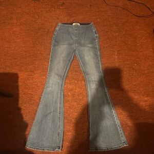 Women's Blue Flared Jeans